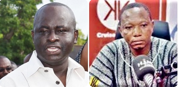 Dr Hafiz Bin Salih, Upper West Regional Minister and Tanko Daniel Dawda, Upper West NPP Regional Secretary 